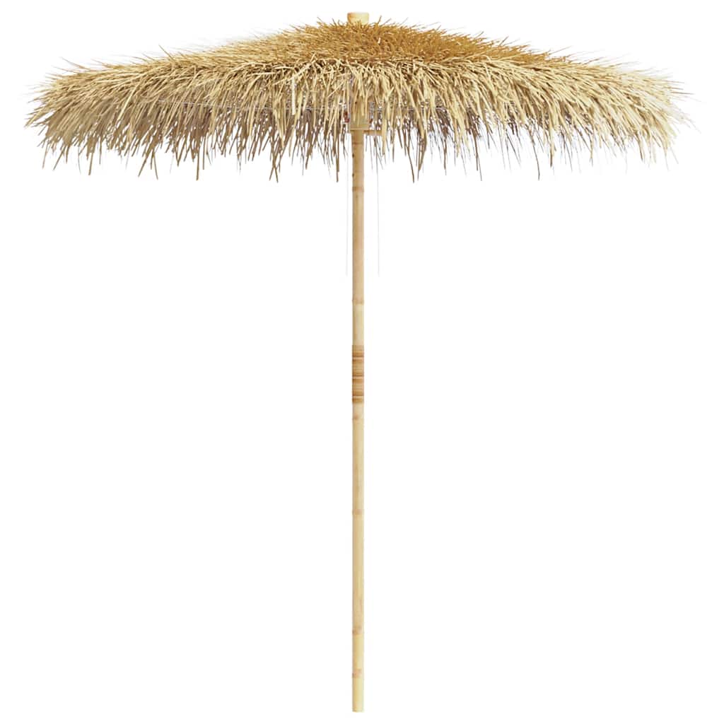 Bamboo Garden Parasol with Banana Leaf Roof 210 cm
