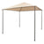 Gazebo Pavilion Tent Canopy 3x3 m Steel Beige