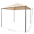 Gazebo Pavilion Tent Canopy 3x3 m Steel Beige