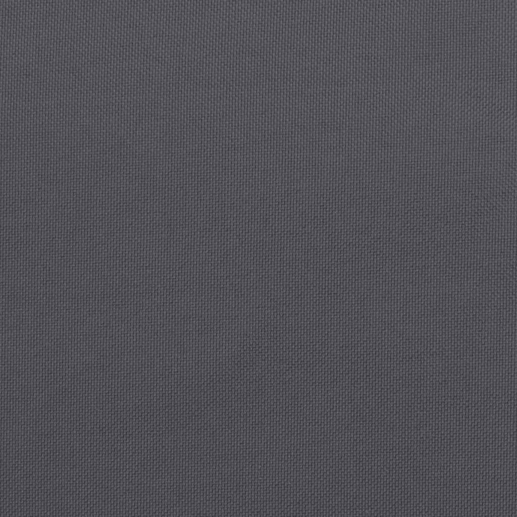 Garden Highback Chair Cushions 4 pcs Anthracite 120x50x3 cm Fabric