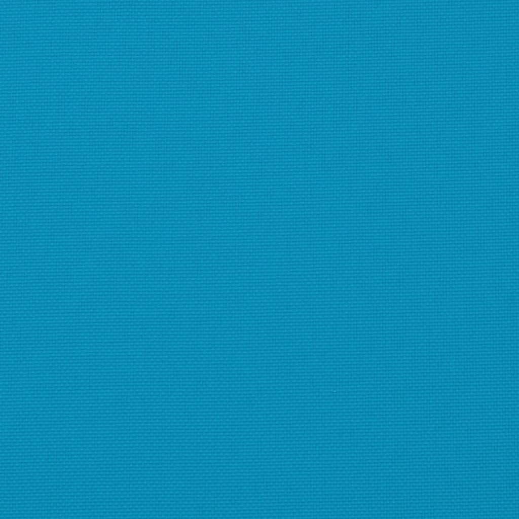 Garden Highback Chair Cushions 4 pcs Blue 120x50x3 cm Fabric