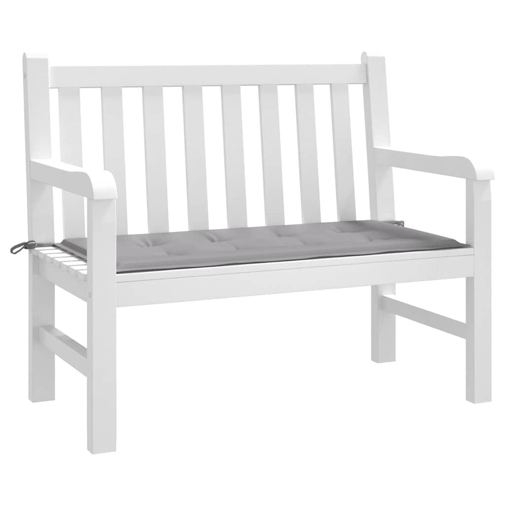 Garden Bench Cushion Grey 100x50x4 cm Oxford Fabric