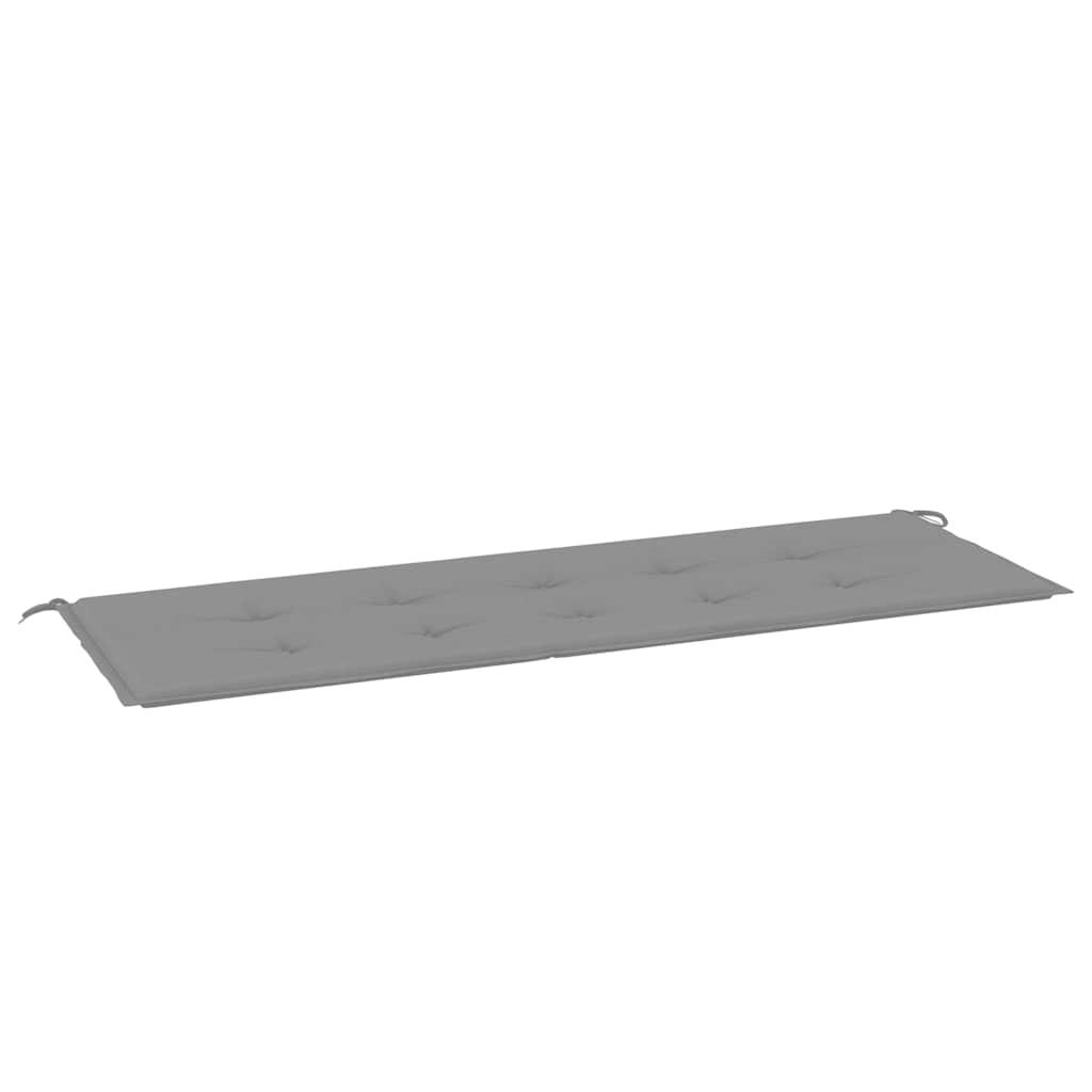 Garden Bench Cushion Grey 150x50x4 cm Oxford Fabric