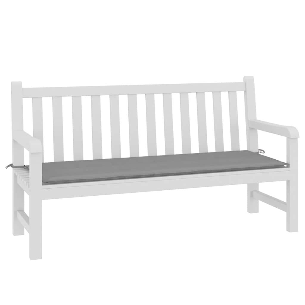 Garden Bench Cushion Grey 150x50x4 cm Oxford Fabric