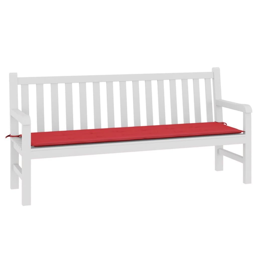 Garden Bench Cushion Red 180x50x3 cm Oxford Fabric