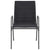 Stackable Garden Chairs 6 pcs Steel and Textilene Black