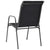 Stackable Garden Chairs 6 pcs Steel and Textilene Black