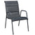 5 Piece Outdoor Dining Set Steel Black