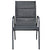 5 Piece Outdoor Dining Set Steel Black