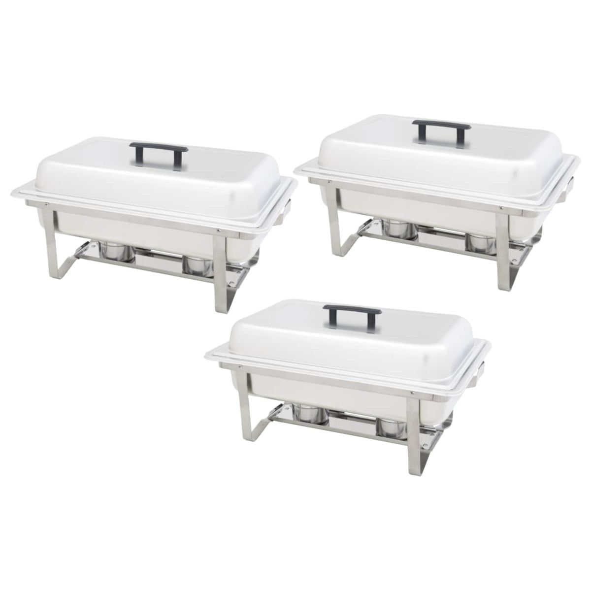 3 Piece Chafing Dish Set Stainless Steel