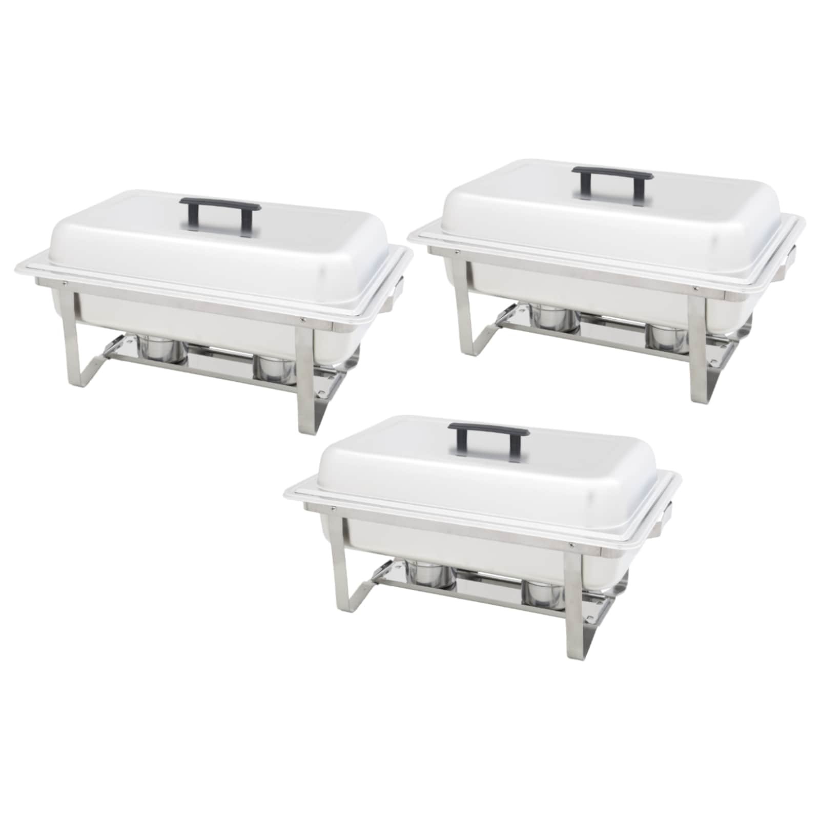 3 Piece Chafing Dish Set Stainless Steel