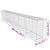 Gabion Wall with Cover Galvanised Steel 600x50x100 cm