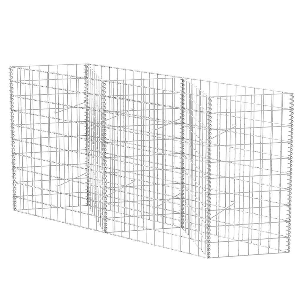 Gabion Basket Galvanised Steel 120x30x100 cm