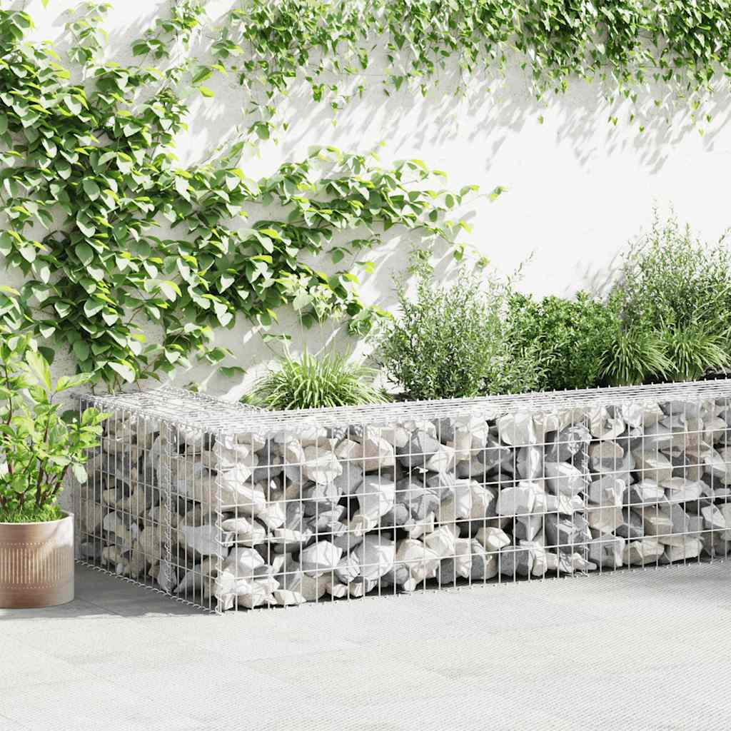 Gabion Basket Galvanised Steel 100x50x50 cm