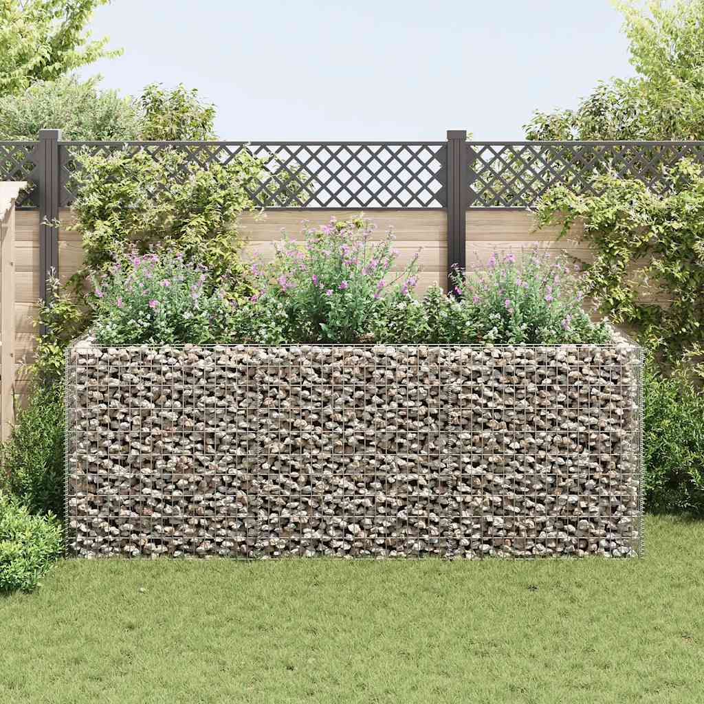 Gabion Raised Bed Steel 270x90x100 cm