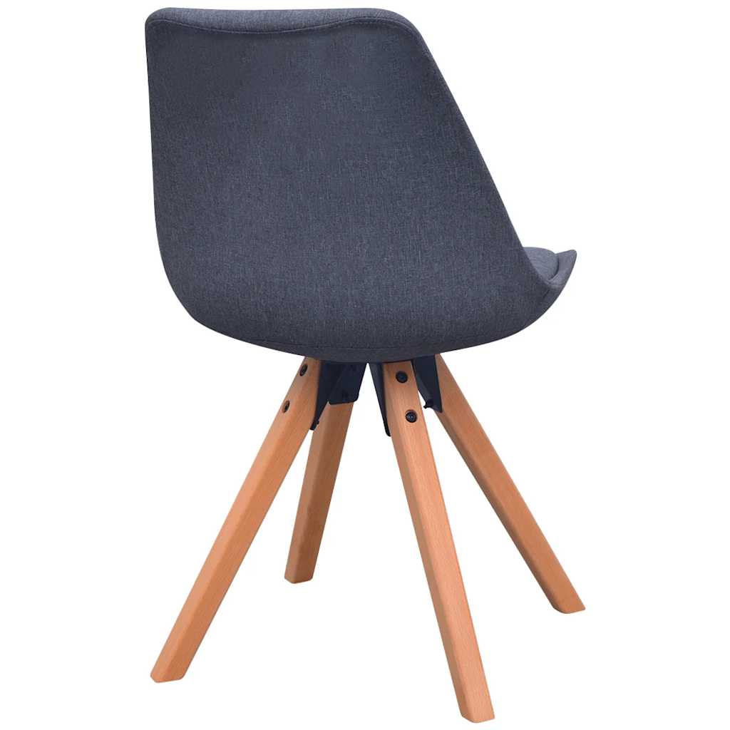 Dining Chairs 2 pcs Dark Grey Fabric