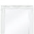 Wall Mirror Baroque Style 100x50 cm White