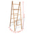 Double Towel Ladder with 5 Rungs Bamboo 50x160 cm