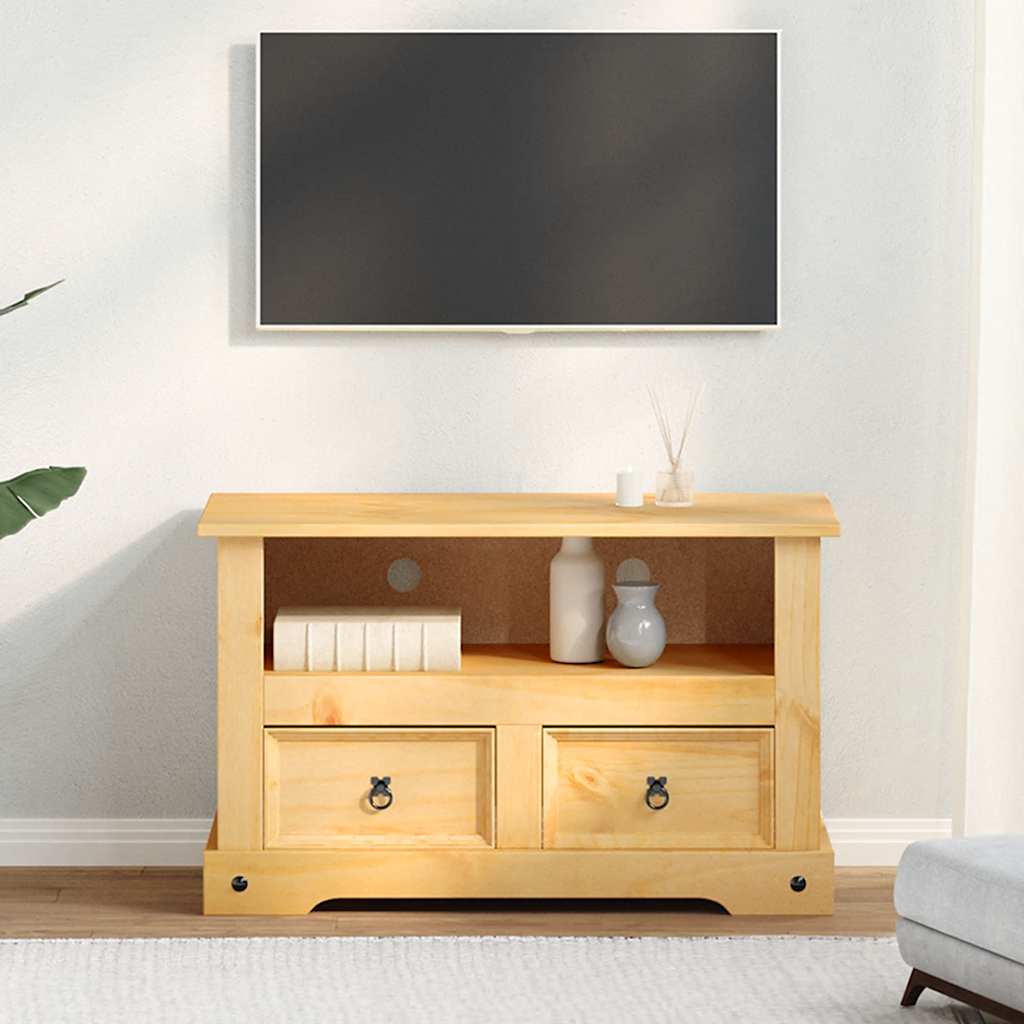 TV Cabinet Mexican Pine Corona Range 91x43x56 cm