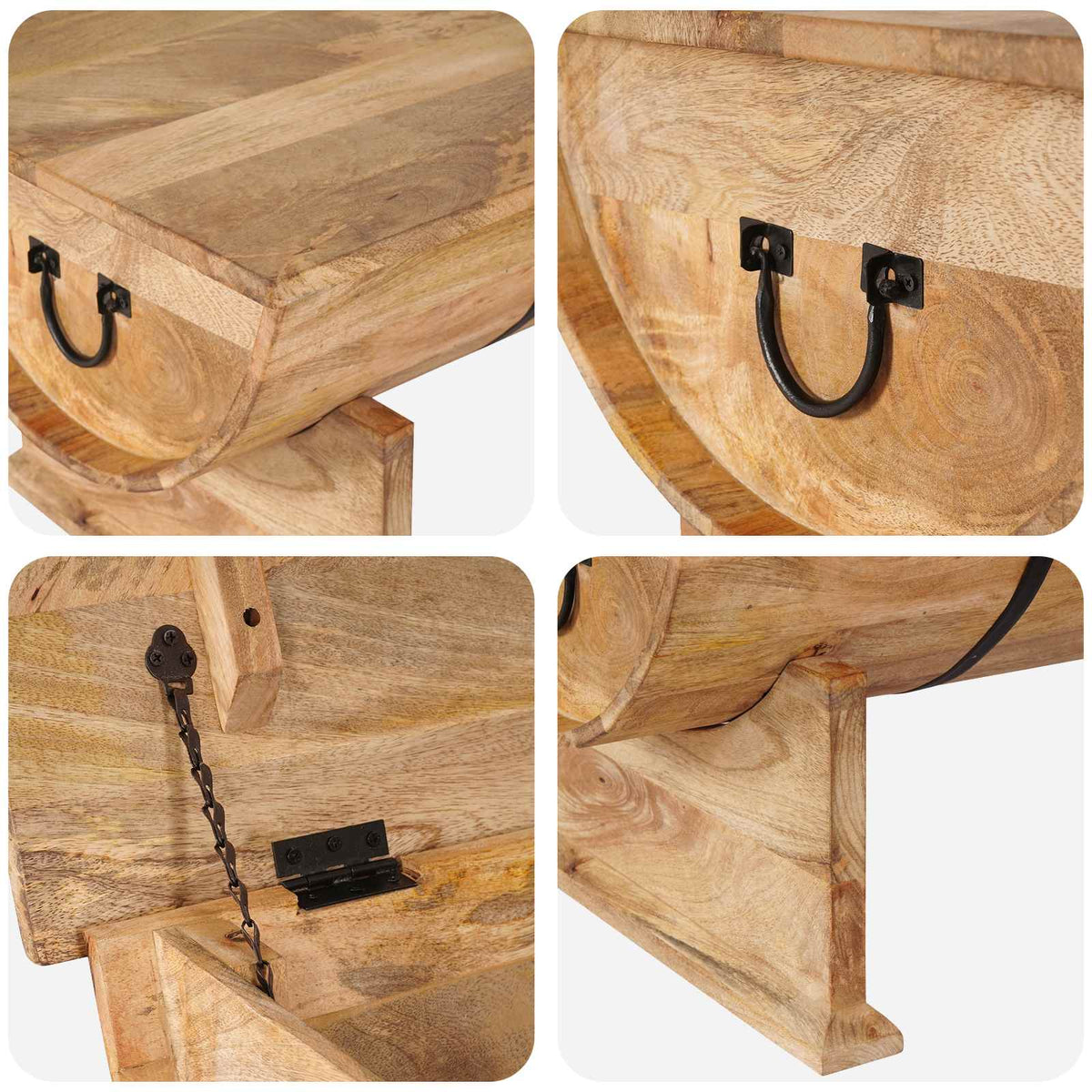 Coffee Table Solid Mango Wood 88x50x40 cm