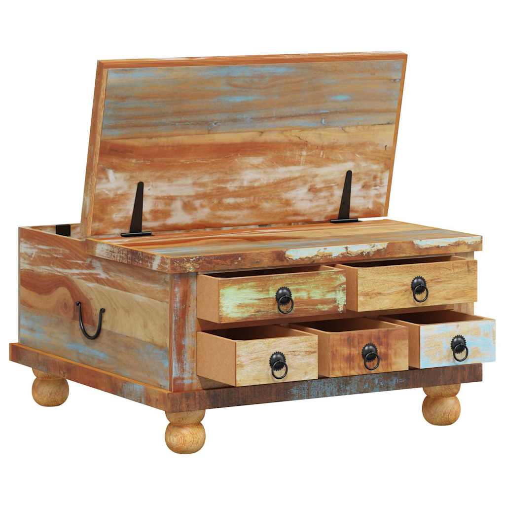 Coffee Table Reclaimed Wood 70x70x38 cm