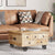 Coffee Table Rough Mango Wood 70x70x40 cm