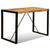 Dining Table Solid Rough Mango Wood 120 cm