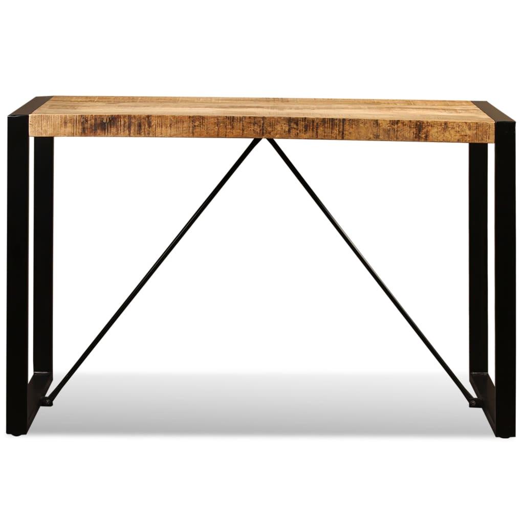 Dining Table Solid Rough Mango Wood 120 cm