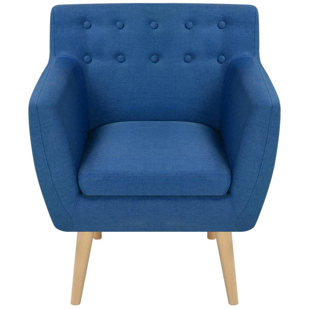 Armchair Blue Fabric