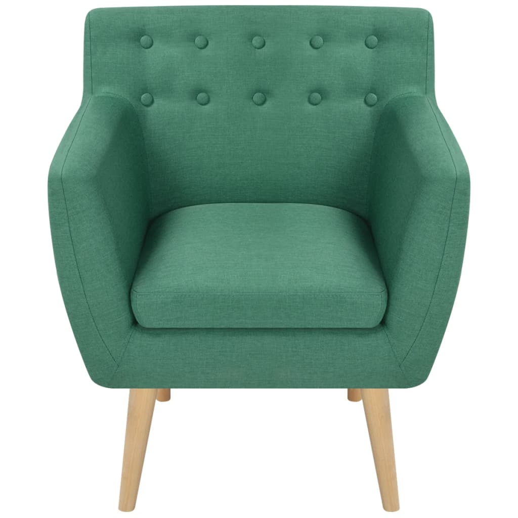 Armchair Green Fabric