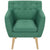 Armchair Green Fabric