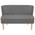 Sofa Fabric 117x55.5x77 cm Light Grey