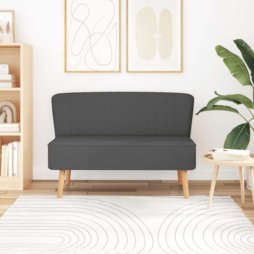 Sofa Fabric 117x55.5x77 cm Dark Grey