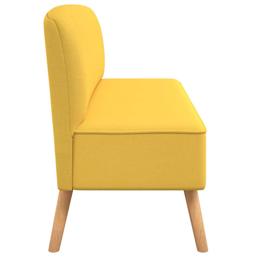 Sofa Fabric 117x55.5x77 cm Yellow