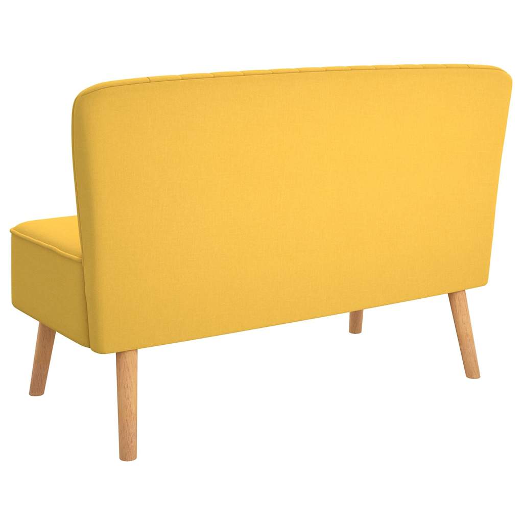 Sofa Fabric 117x55.5x77 cm Yellow