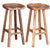 Bar Stools 2 pcs Solid Acacia Wood