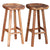 Bar Stools 2 pcs Solid Acacia Wood