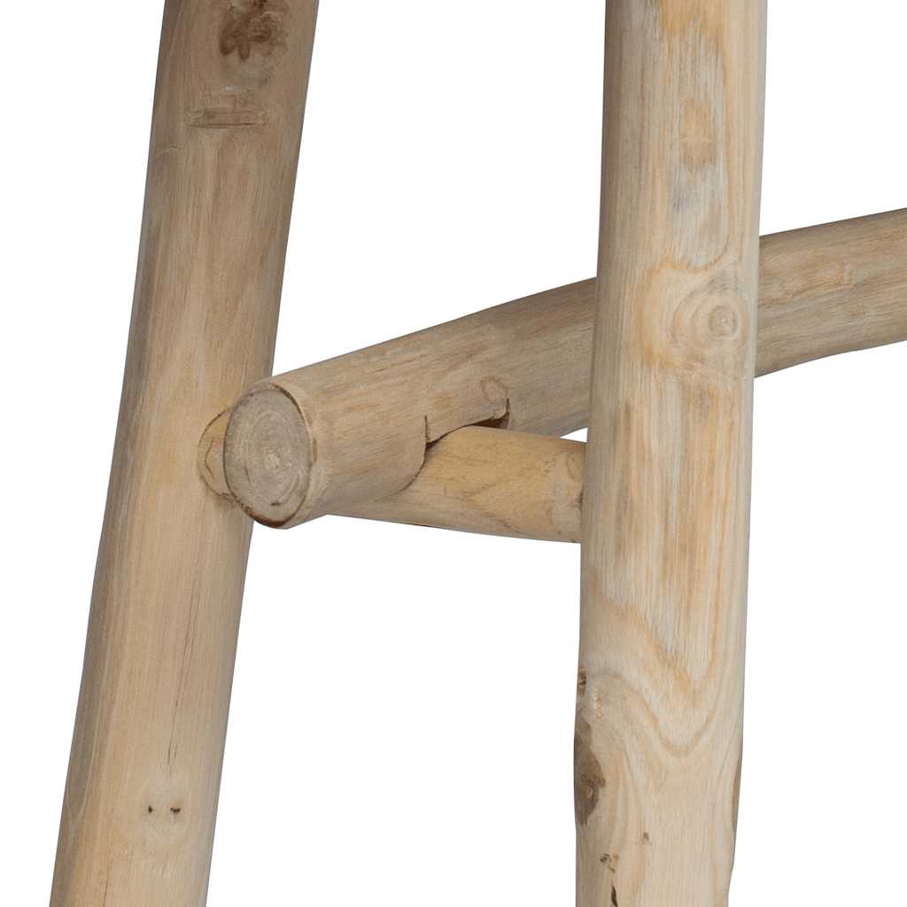 Bench Real Leather Teak