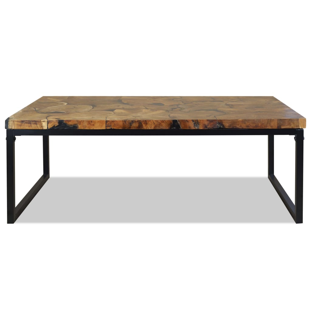 Coffee Table Teak Resin 110x60x40 cm