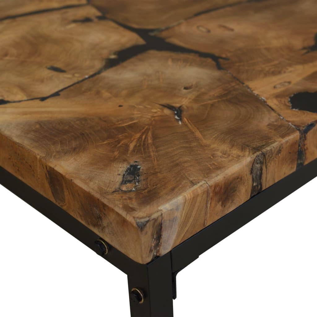 Coffee Table Teak Resin 110x60x40 cm