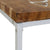 Coffee Table Teak Resin 110x60x40 cm White and Brown