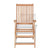 7 Piece Outdoor Dining Set with Folding Chairs Solid Teak Wood