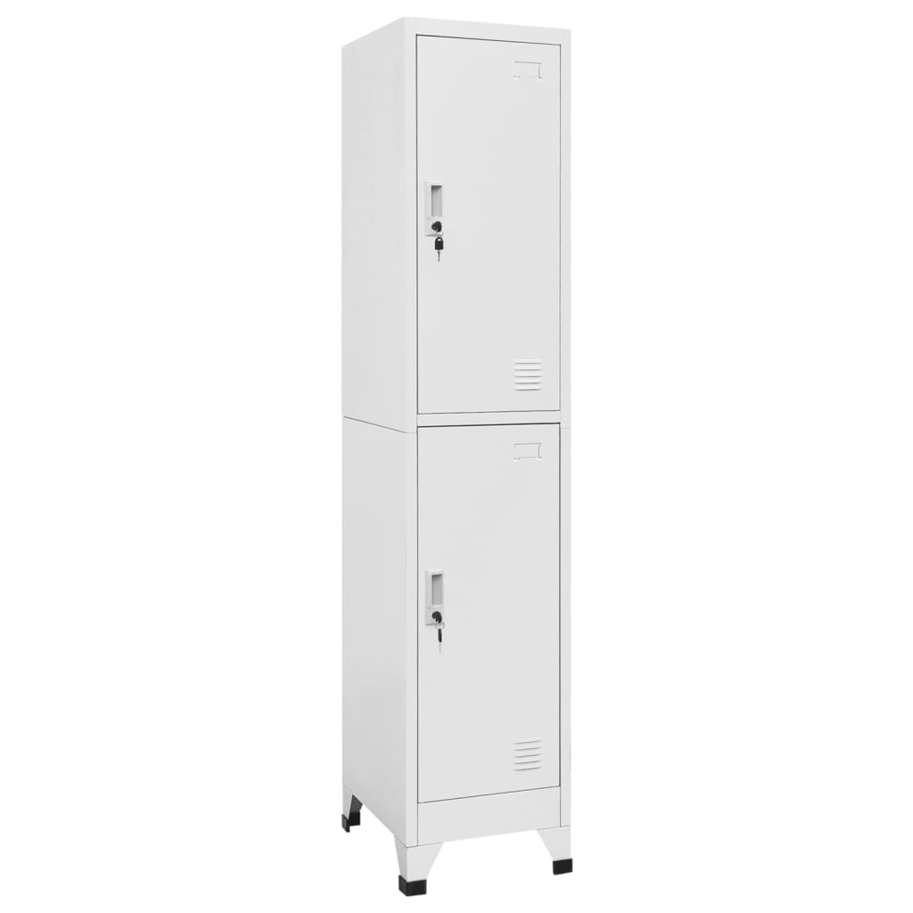 Locker Cabinet with 2 Compartments 38x45x180 cm