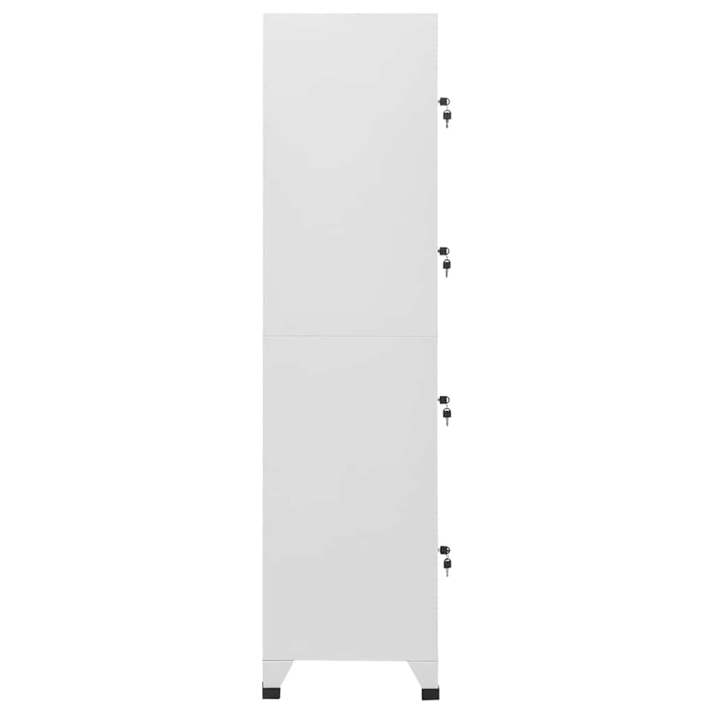 Locker Cabinet with 4 Compartments 38x45x180 cm