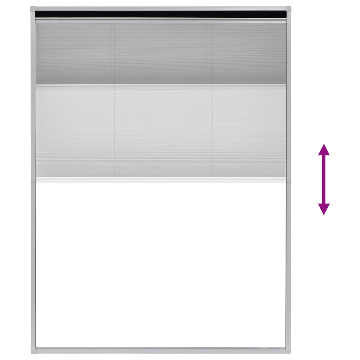 Plisse Insect Screen for Windows Aluminium 60x80 cm
