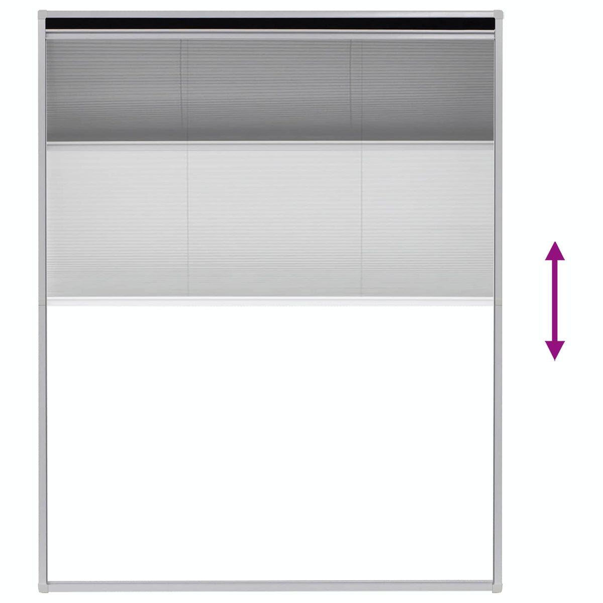 Plisse Insect Screen for Windows Aluminium 80x100 cm