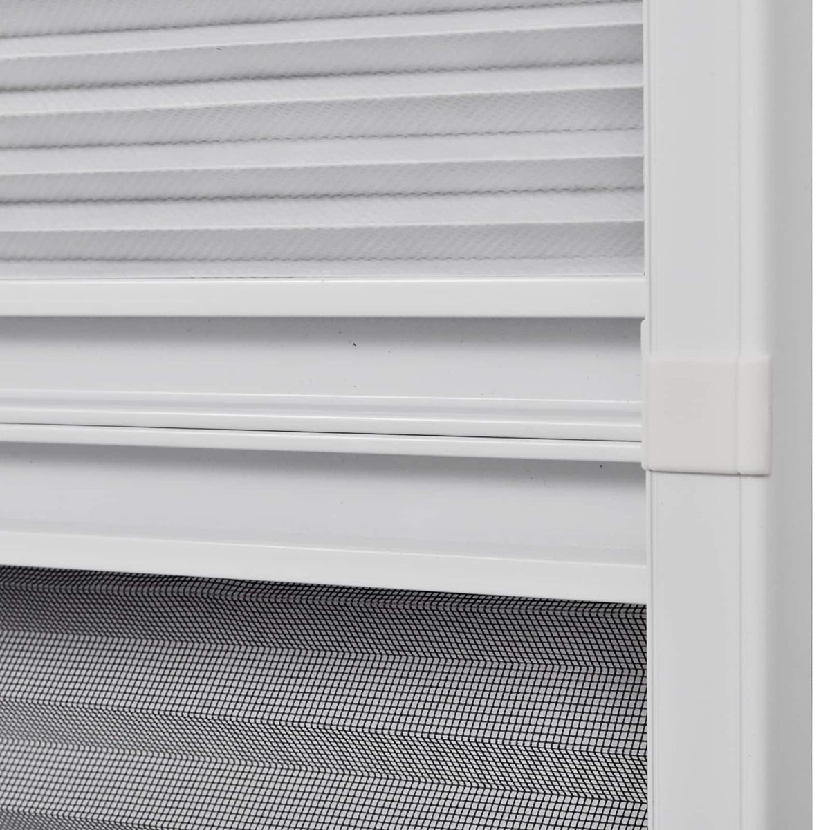 Plisse Insect Screen for Windows Aluminium 80x100 cm with Shade