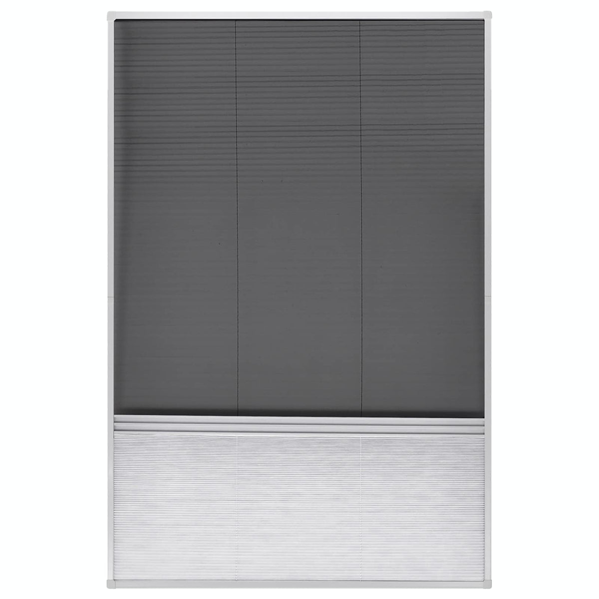 Plisse Insect Screen for Windows Aluminium 80x120 cm with Shade