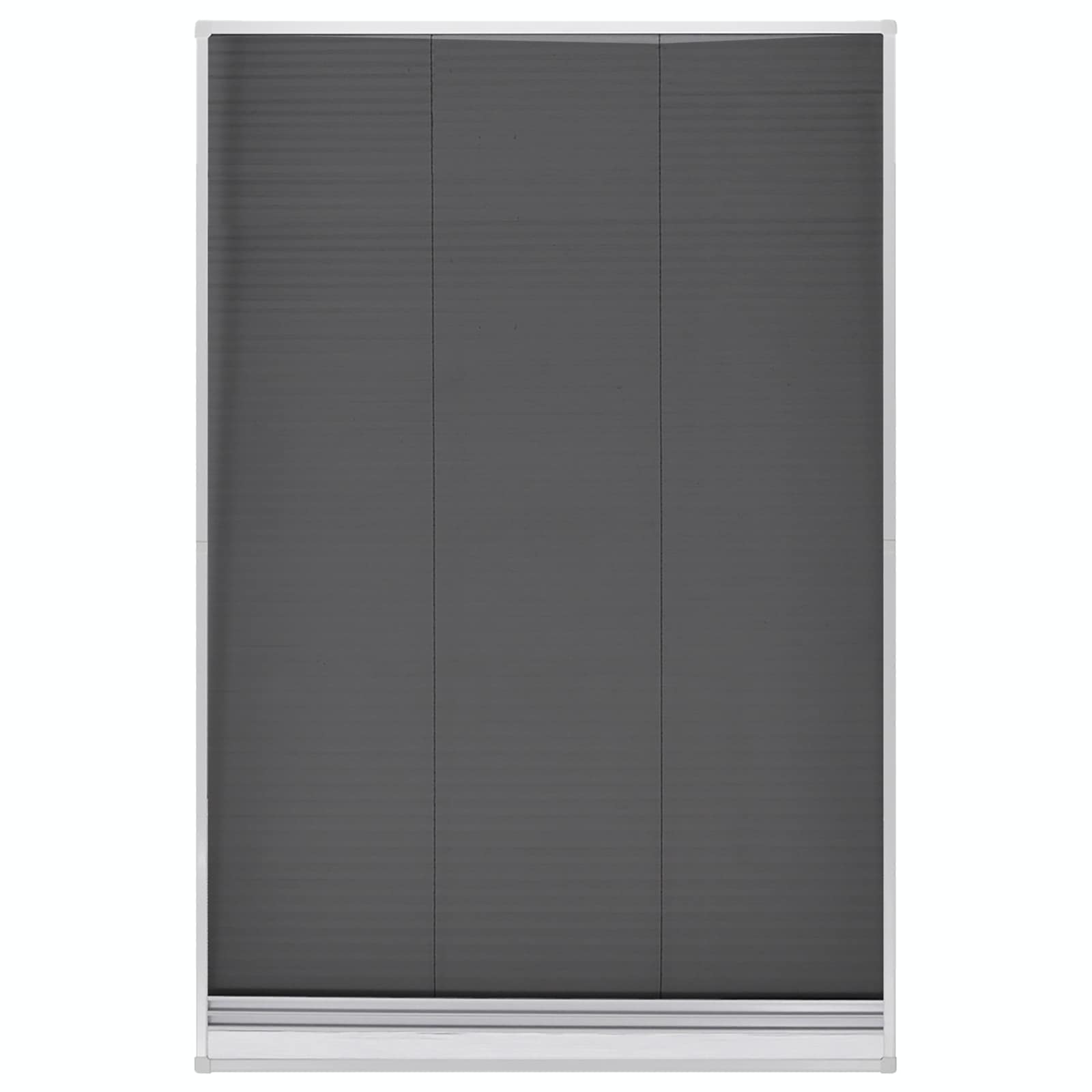 Plisse Insect Screen for Windows Aluminium 80x120 cm with Shade
