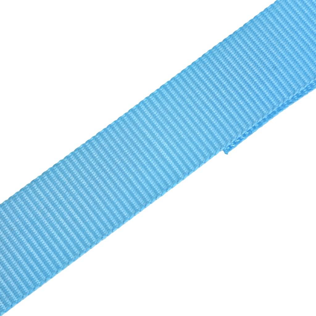Ratchet Tie Down Straps 10 pcs 0.8 Tonnes 4mx25mm Blue